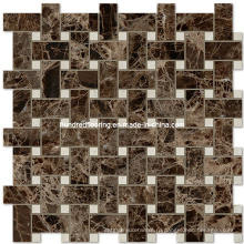 Темный Emperador Mix Crema Marfil Stone Mosaic (HSM129)